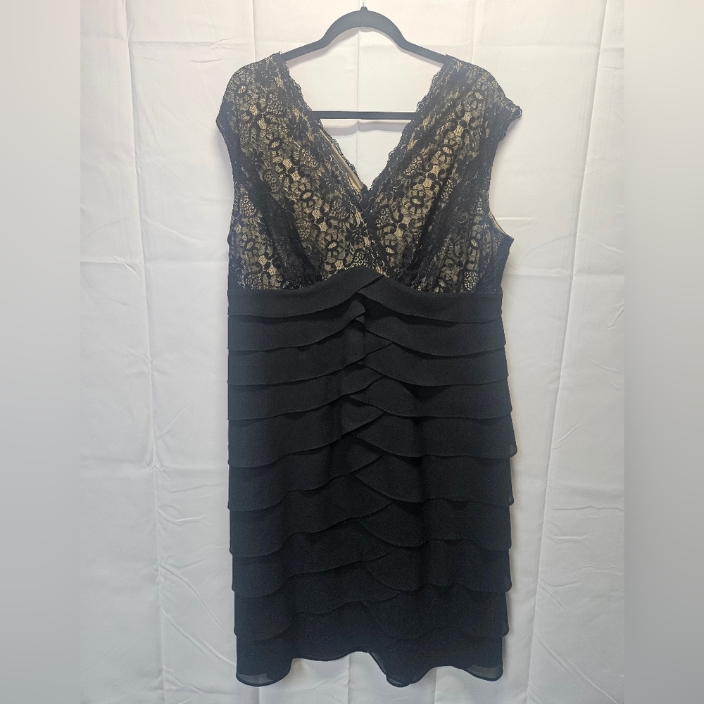Dressbarn Elegant Black Lace Women's Dress